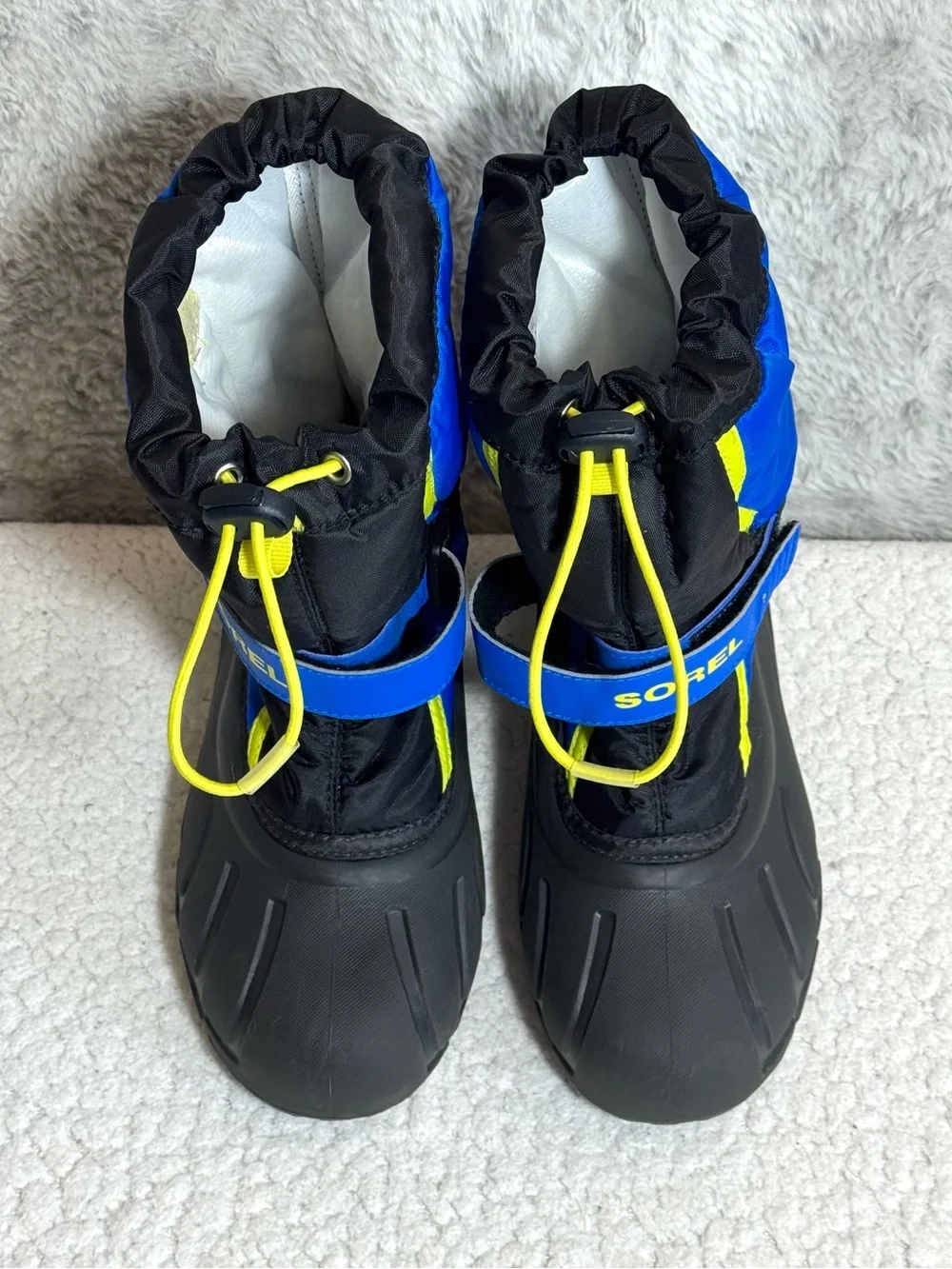 SOREL Kids Flurry Snow Boots Shells Only Black Blue Size Youth 3 (NO LINERS)